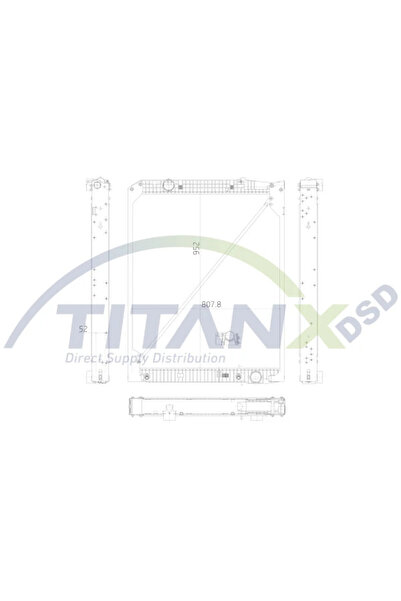 TitanX Radiator Racire Motor Mercedes-Benz Actros