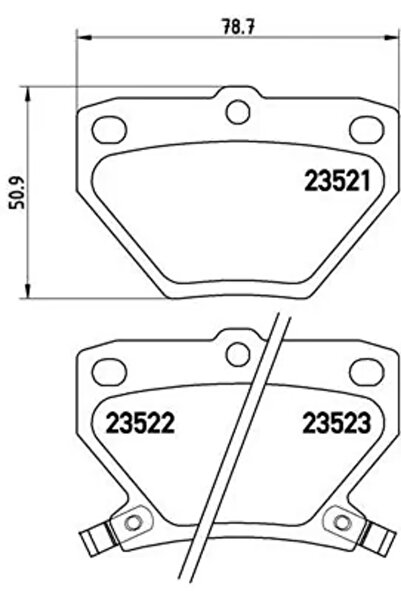 Brembo Set Placute Frana Frana Disc Toyota Celica Cupe/Corolla/Ist Toyota (Fa...