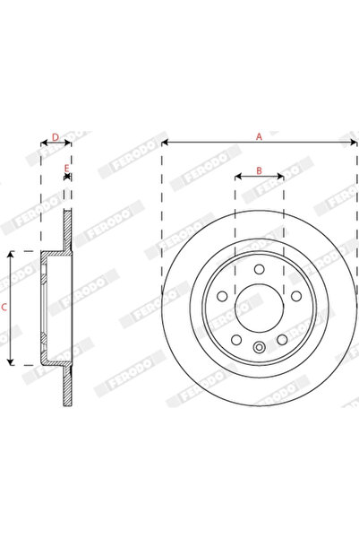 FERODO Спирачен диск Opel Insignia B Country Tourer/Insignia B Grand