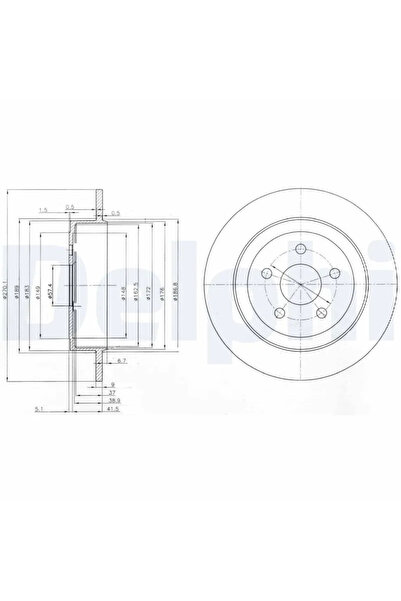 DELPHİ Disc Frana Chrysler Cirrus/Neon/Pt Cruiser Dodge Avenger Cupe/Neon 2/S...