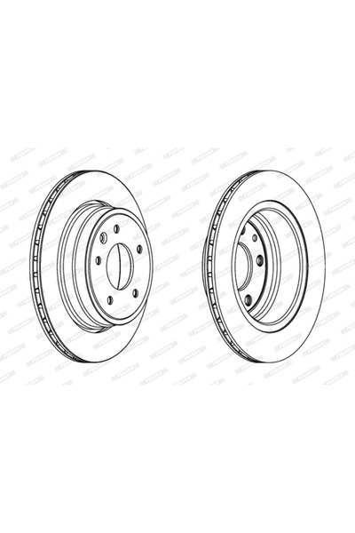 FERODO Disc Brake Daimler Daimler Xj/Xj 40, 81 Jaguar Xj/Xk 2/Xk 8