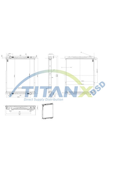 TitanX Radiator Racire Motor Iveco Eurocargo 1-3