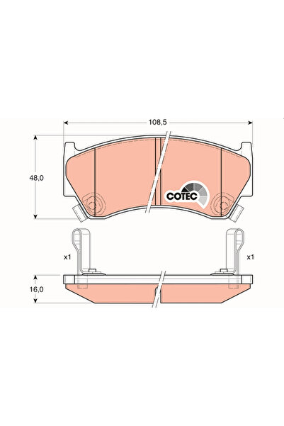 TRW Set Placute Frana Frana Disc Nissan Almera 1/Sunny 4 Limuzina