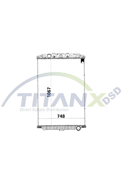 TitanX Radiator Racire Motor Daf Xf 105