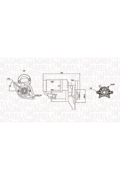 MAGNETI MARELLI Starter Toyota Hiace 4 Bus/Hiace 4 Caroserie/Hilux 5 Pick-Up