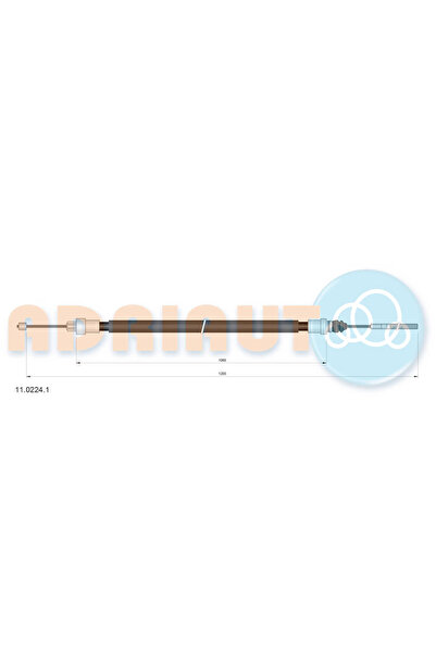Adriauto Жило за ръчна спирачка задно ляво Citroen Evasion Microbus/Jumpy 1 F...