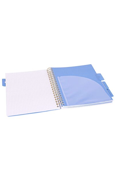 Strigo Spiral notebook and dividers Project Book MARBLE B5, mathematics, 200 pg, cardboard covers PADS031