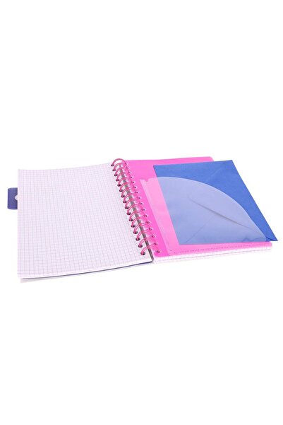 Strigo Spiral notebook and dividers Project Book NEON A5, mathematics, 200 pg, cardboard covers PADS016