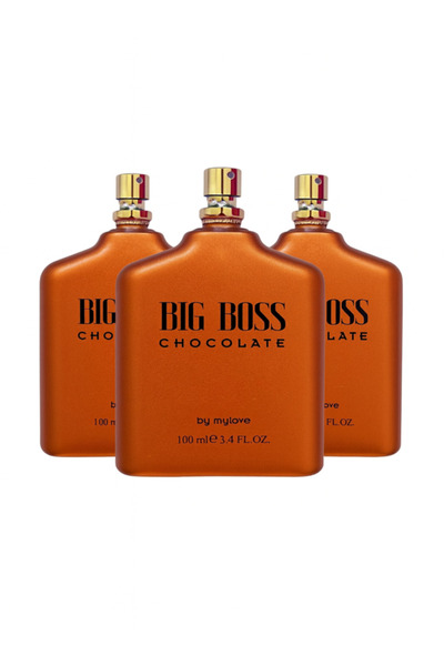 BIG BOSS Kalıcı Erkek Parfüm Chocolate 3'lü Set 100 ml