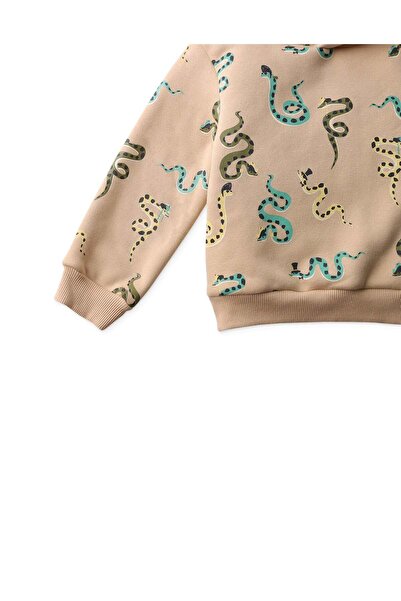 Gingersnaps Boys' Snake Print Hoodie Sweater
