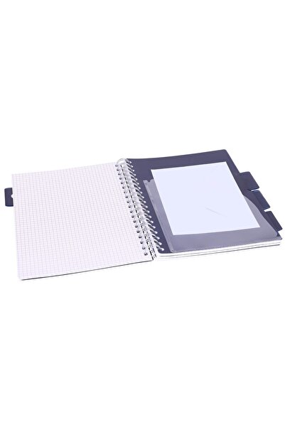 Strigo Spiral notebook and dividers Project Book MARBLE B5, mathematics, 200 pg, cardboard covers PADS029