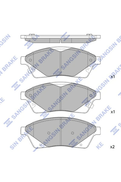 Hİ-Q Set Placute Frana Frana Disc Cadillac Srx