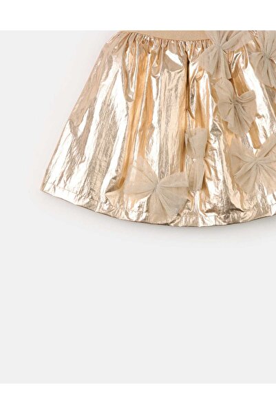 Gingersnaps Girls Shiny Bow-Embellished Skirt
