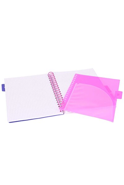 Strigo Spiral notebook and dividers Project Book NEON B5, mathematics, 200 pg, cardboard covers PADS013