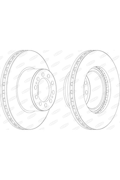 BERAL Спирачен диск Mercedes-Benz Actros MP2 / MP3/Actros MP4 / MP5/Antos Set...