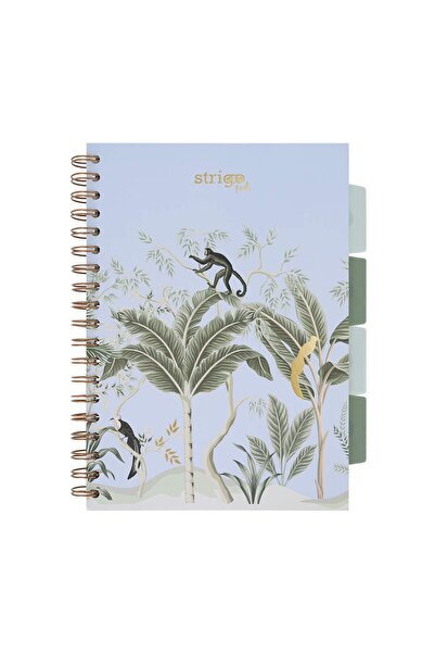 Strigo Spiral notebook and dividers Project Book AFRICA B5, mathematics, 200 pg, cardboard covers PADS071