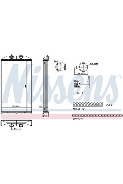 Nissens Schimbator Caldura Incalzire Habitaclu Iveco Daily 6 Bus/Daily 6 Caro...
