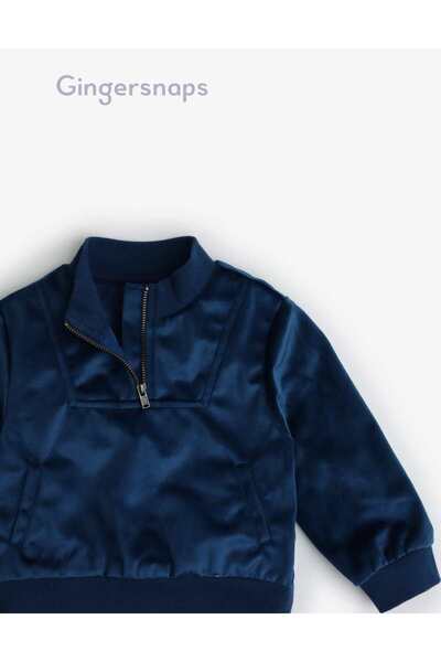 Gingersnaps سترة أولاد بأكمام طويلة وسحاب