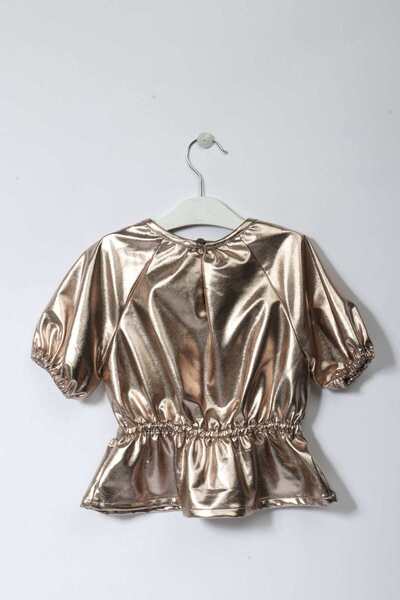 Gingersnaps Girls Shiny Short-Sleeve Top