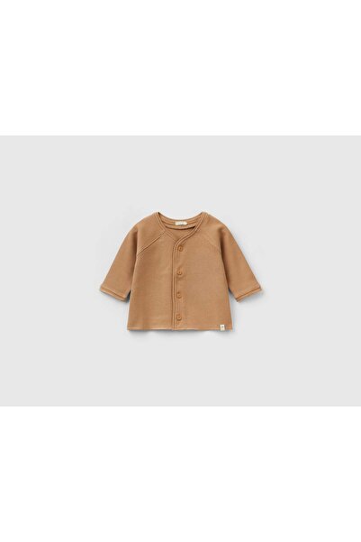 United Colors of Benetton Solid Button-Front Sweater