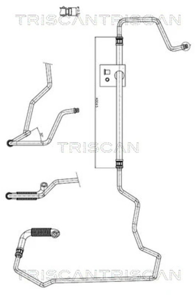 TRISCAN Furtun Hidraulic Sistem De Directie De La Pompa Hidraulica La Caseta ...