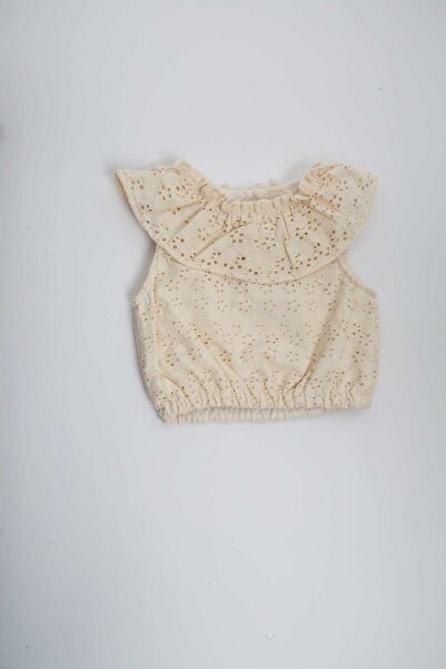 Gingersnaps Girls Lace Collar Top