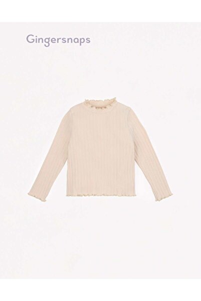 Gingersnaps Girls Ribbed Long-Sleeve Top