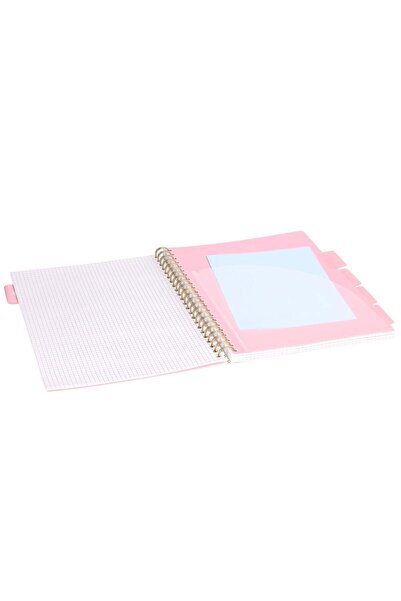 Strigo Spiral notebook and dividers Project Book MARBLE A4, mathematics, 200 pg, cardboard covers PADS027