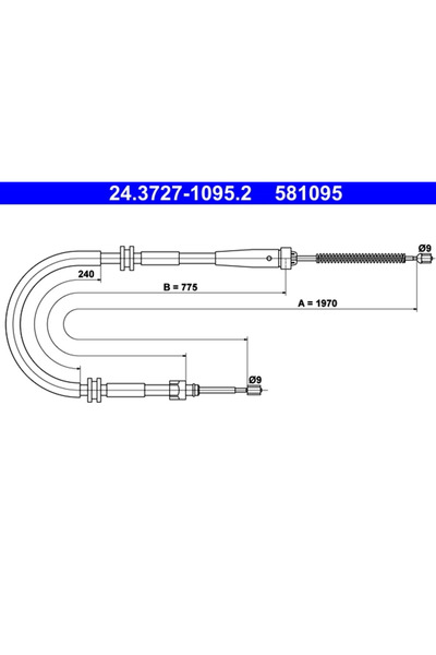 Ate Cablu Frana De Parcare Renault Kangoo / Grand Kangoo 2/Kangoo Be Bop/Kang...