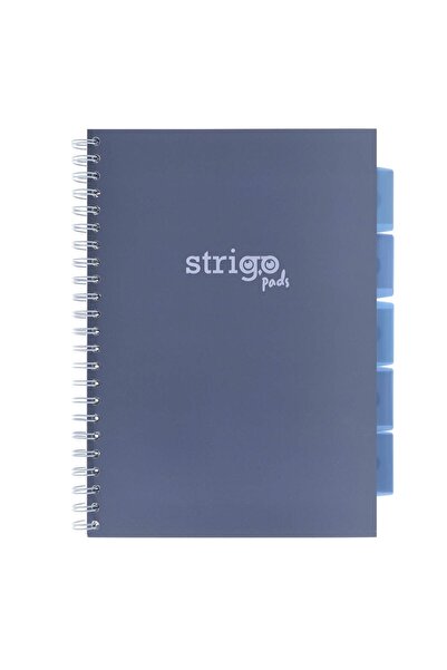 Strigo Spiral notebook and dividers Project Book PASTEL A4, mathematics, 200 pg, cardboard covers PADS033