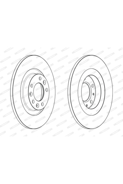 FERODO Brake disc OPEL ZAFIRA LIFE bus 2019-2025 DDF2654C