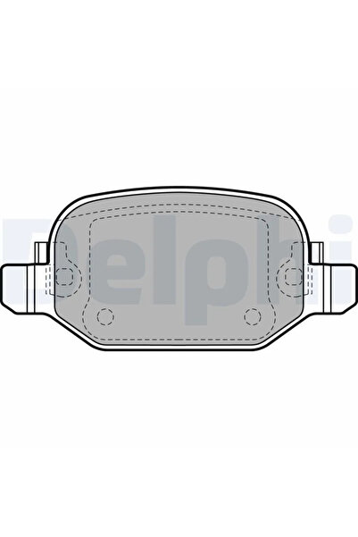 DELPHİ Комплект спирачни накладки за дискови спирачки Fiat 500L