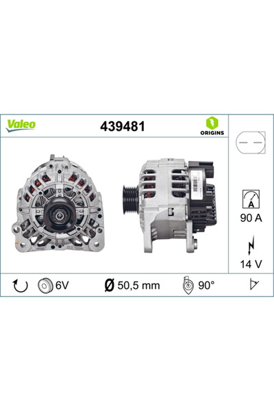 VALEO Generator / Alternator Seat Cordoba/Ibiza 3/Ibiza 4 Skoda Fabia 1/Fabia...