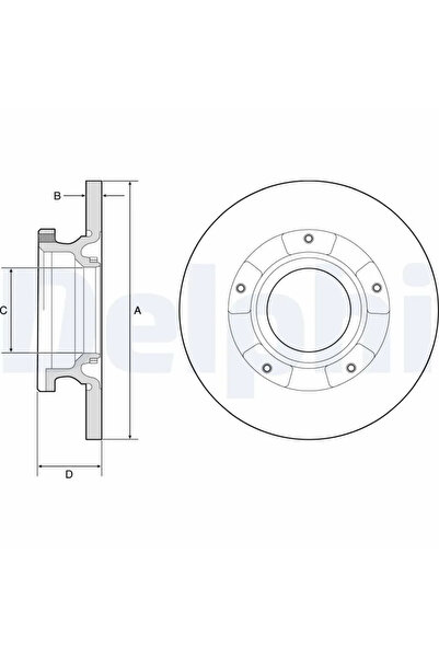 DELPHİ Disc frana FORD TRANSIT V363 2019-2024 BG4784C