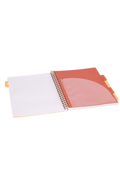 Strigo Spiral notebook and dividers Project Book AFRICA A4, mathematics, 200 pg, cardboard covers PADS067