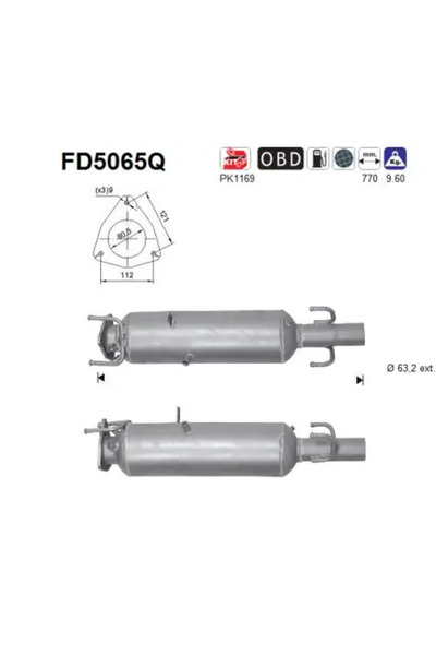 As Filtru Funingine/Particule Sist.De Esapament Fiat Ducato Bus/Ducato Carose...