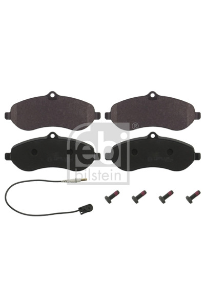 FEBI BILSTEIN Brake pad set, front disc brake, CITROËN JUMPY II plate/chassis 2006-2016