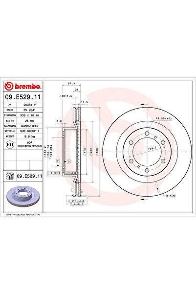 Brembo Set Discuri Frana Toyota Fortuner 2015-2015