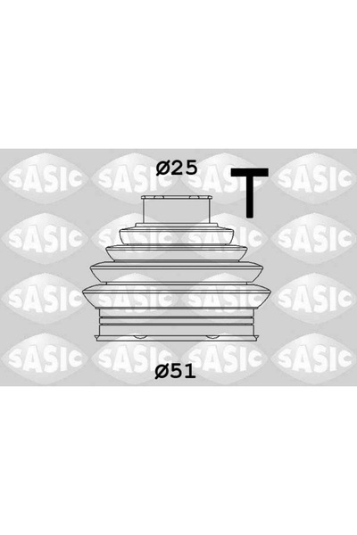SASIC Монтаж на маншон на карданния вал към колело Audi A3/Q3/Tt Skoda Octavi...