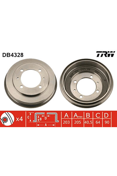 TRW Tambur Frana Mitsubishi Carisma/Space Star Microbus