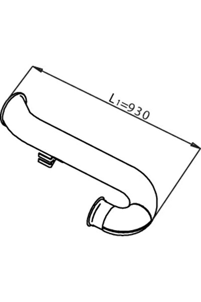 Dinex Racord Evacuare Spate Daf 95 Xf/Cf 75/Cf 85