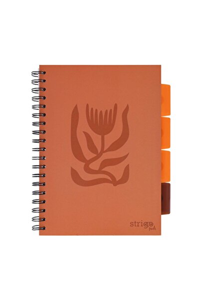 Strigo Spiral notebook and dividers Project Book FLORAL B5, mathematics, 200 pg, cardboard covers PADS046