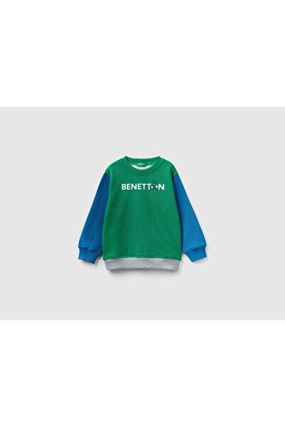United Colors of Benetton سترة من القطن العضوي بأكمام طويلة