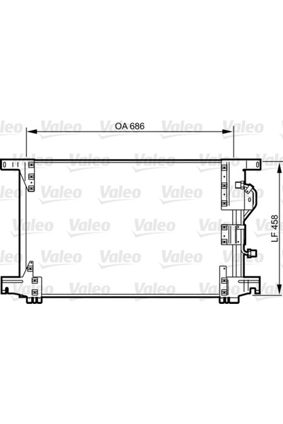 VALEO Condensator Climatizare Mercedes-Benz Actros/Zetros