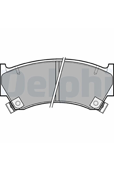 DELPHİ Brake pad set disc brake NISSAN ALMERA I Hatchback 1995-2000 LP1590