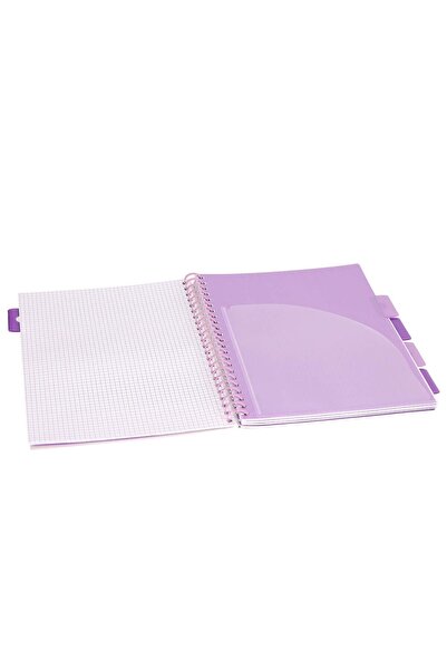 Strigo Spiral notebook and dividers Project Book PANDA A4, mathematics, 200 pg, cardboard covers PADS021