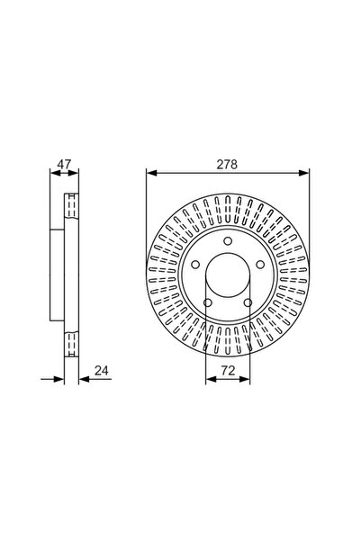 Bosch Disc Frana Ford Maverick Ford Asia & Oceania Escape