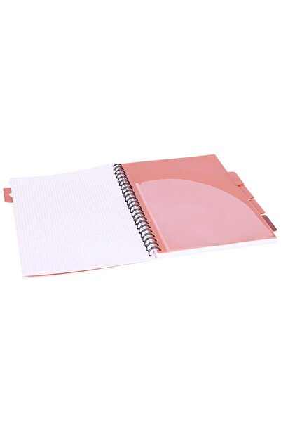 Strigo Spiral notebook and dividers Project Book FLORAL A4, mathematics, 200 pg, cardboard covers PADS044