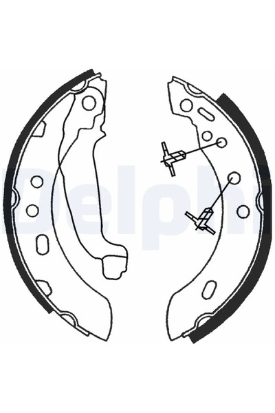 DELPHİ Brake shoe set NISSAN MICRA II 1992-2003 LS1689