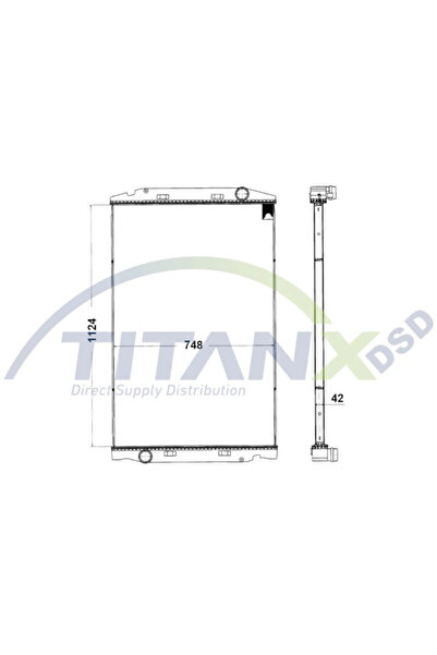 TitanX Radiator Racire Motor Iveco Stralis 1